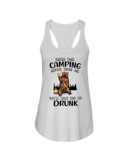 Camping Drunk Ladies Flowy Tank tile