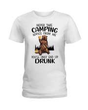 Camping Drunk Ladies T-Shirt tile
