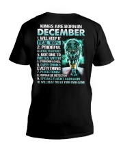 Kings Are Born In December V-Neck T-Shirt tile
