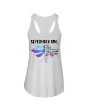 September Girl Ladies Flowy Tank tile