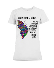 October Girl Premium Fit Ladies Tee tile