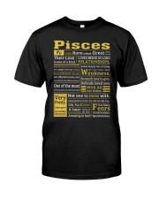 Pisces Facts New Classic T-Shirt front