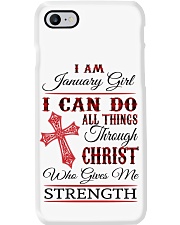 January Girl Phone Case tile