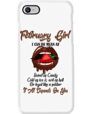 February Girl Phone Case tile