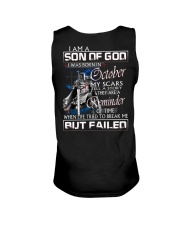 October Man Unisex Tank tile