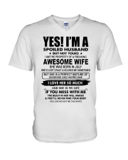 To My Husband V-Neck T-Shirt tile