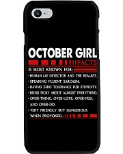 October Girl Phone Case tile
