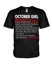 October Girl V-Neck T-Shirt tile