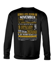 King are born in November Crewneck Sweatshirt tile