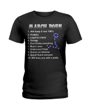 March Woman Ladies T-Shirt tile
