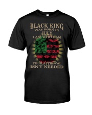 Black King born in July Classic T-Shirt front