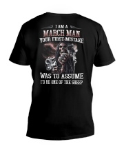 March Man V-Neck T-Shirt tile