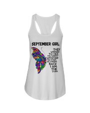 September Girl Ladies Flowy Tank tile