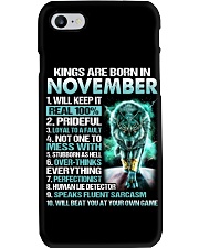 Kings Are Born In November Phone Case tile