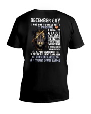 December Man V-Neck T-Shirt tile