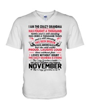November Woman V-Neck T-Shirt tile