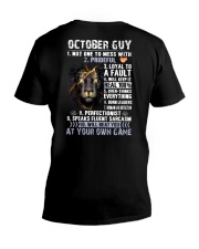 October Man V-Neck T-Shirt tile