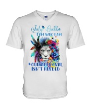 July Queen V-Neck T-Shirt tile