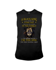 Black King born in February Sleeveless Tee tile