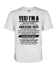 To My Husband V-Neck T-Shirt tile