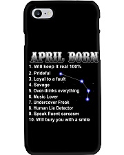 April Woman Phone Case tile