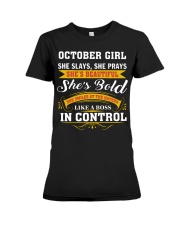 October Girl Premium Fit Ladies Tee tile