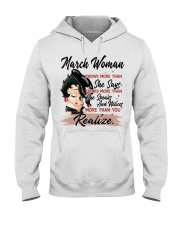 March Woman Hooded Sweatshirt tile