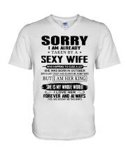 To My Husband V-Neck T-Shirt tile