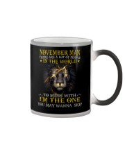 November Man Color Changing Mug tile