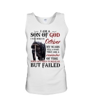 October Man Unisex Tank tile