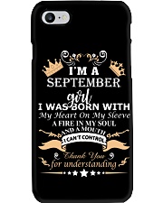 September Girl Phone Case tile