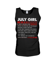 July Girl Unisex Tank tile