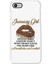 January Girl Phone Case tile