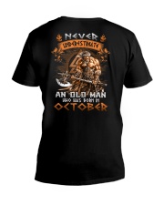 October Old Man V-Neck T-Shirt tile