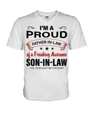 I'M PROUD FATHER-IN-LAW V-Neck T-Shirt thumbnail