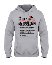 5 THINGS YOU SHOULD KNOW ABOUT MY HUSBAND Hooded Sweatshirt front