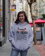5 THINGS YOU SHOULD KNOW ABOUT MY HUSBAND Hooded Sweatshirt lifestyle-unisex-hoodie-front-2