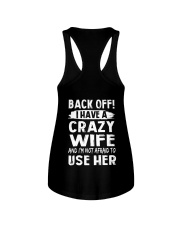 Back Off - Crazy Wife Ladies Flowy Tank tile