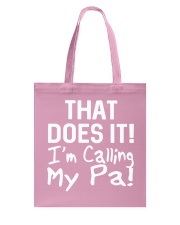 Calling Pa Tote Bag tile