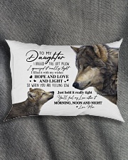 HOPE AND LOVE AND LIGHT - BEST GIFT FOR DAUGHTER Rectangular Pillowcase aos-pillow-rectangle-front-lifestyle-1