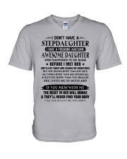 SHE LOVES ME SO MUCH - DAUGHTER TO DAD V-Neck T-Shirt thumbnail