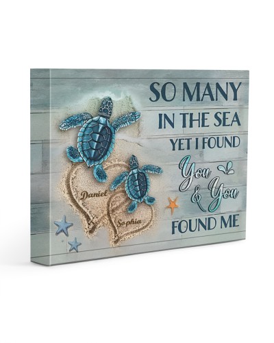 I Found You & You Found Me - Amazing Gift For Husband Canvas-Wrap-Print
