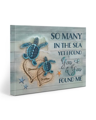 I Found You & You Found Me - Amazing Gift For Husband Canvas-Wrap-Print