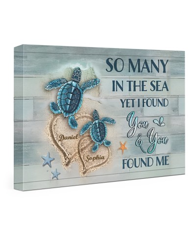 I Found You & You Found Me - Amazing Gift For Husband Canvas-Wrap-Print