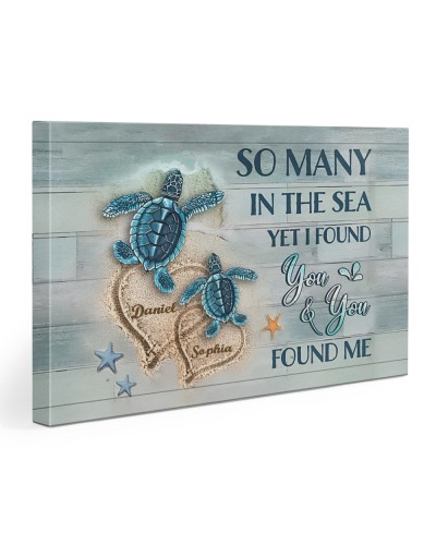 I Found You & You Found Me - Amazing Gift For Husband Canvas-Wrap-Print