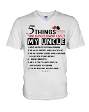 5 THINGS YOU SHOULD KNOW ABOUT MY UNCLE V-Neck T-Shirt thumbnail