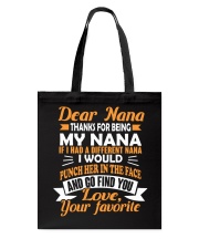 Thanks For Being My Nana Tote Bag thumbnail