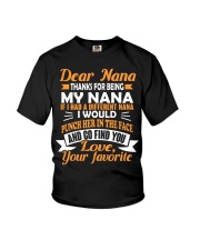 Thanks For Being My Nana Youth T-Shirt front