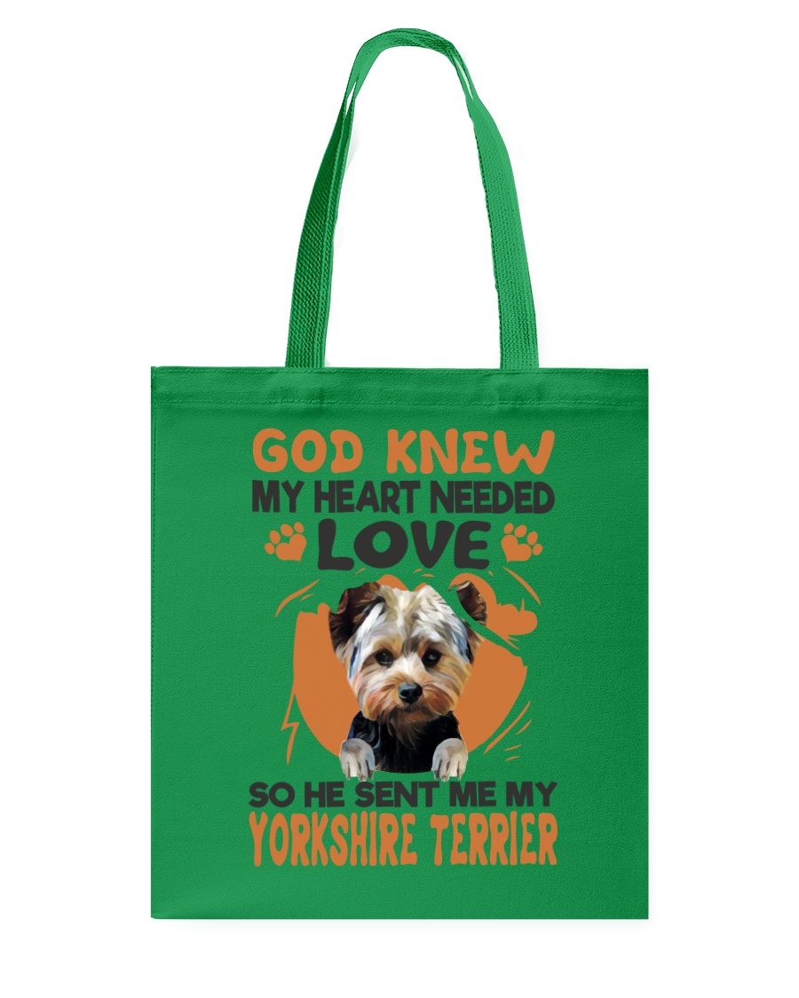 GOD SENT ME MY YORKSHIRE TERRIER Tote Bag