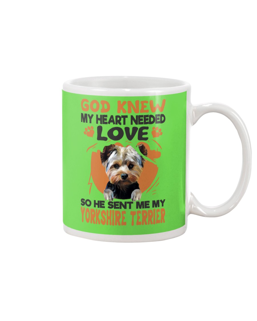 GOD SENT ME MY YORKSHIRE TERRIER Mug